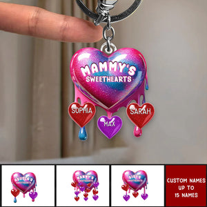 Personalized Sweethearts Acrylic Keychain - Mother's Day Gift