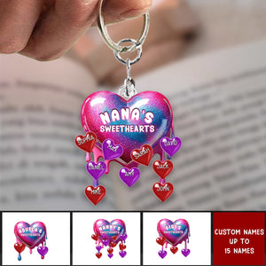 Personalized Sweethearts Acrylic Keychain - Mother's Day Gift