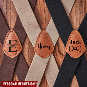 Personalized Monogrammed Leather Suspenders for Unique & Love-Best Gift For Man