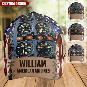 American Airline - Personalized Classic Cap - Gift For Airplane Lovers