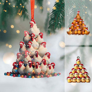 2024 New Release - Chicken Christmas Tree Ornament