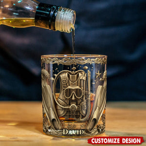 Scuba Diving Life - Personalized Scuba Diving Whiskey Glass