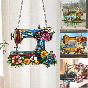 Cute Sewing Machine Suncatcher Ornament-Mother's Day Gift