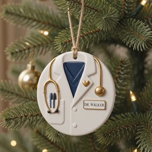 Custom Doctor Ornament ,Personalized Medical School Gift for New Doctor