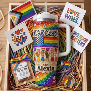 Pride Month We The People Tumbler - Personalized Gifts For LGBT