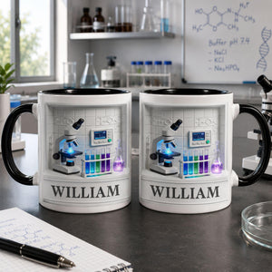 Personalized Science Lab Mug, Science Lover Gift