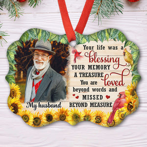 Loved Beyond Words - Personalized Memorial Custom Wooden Ornament