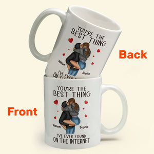 You're The Best Thing I've Ever Found On The Internet - Personalized Mug - Gift For Couple