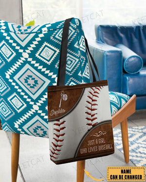 Love Baseball All-Over Tote Bag