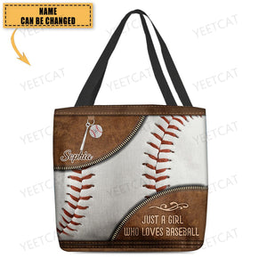 Love Baseball All-Over Tote Bag