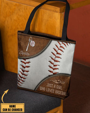 Love Baseball All-Over Tote Bag