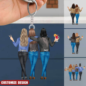 My Sister Is You - Personalized Acrylic keychain - Gift For Sisters