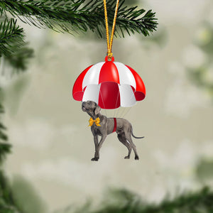 Great Dane Fly With Parachute Christmas Two-Sided Ornament