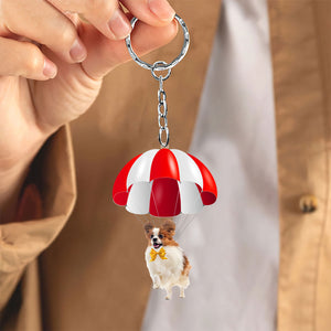 Papillon Fly With Parachute Christmas Two-Sided Ornament