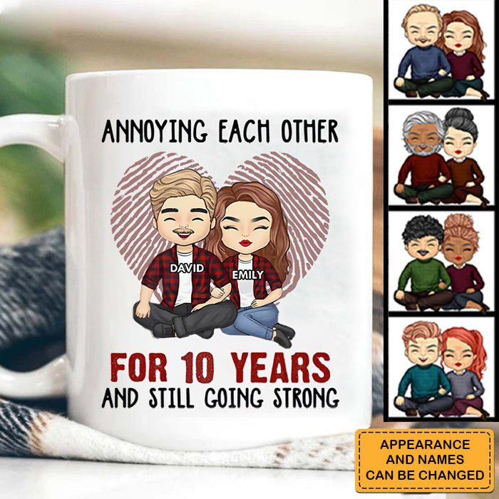 Annoying Each Other For Many Years Still Going Strong Anniversary Gifts, Gift For Couples, Husband Wife - Personalized mug