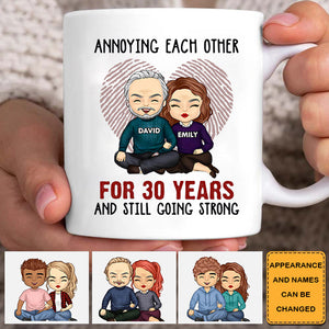 Annoying Each Other For Many Years Still Going Strong Anniversary Gifts, Gift For Couples, Husband Wife - Personalized mug