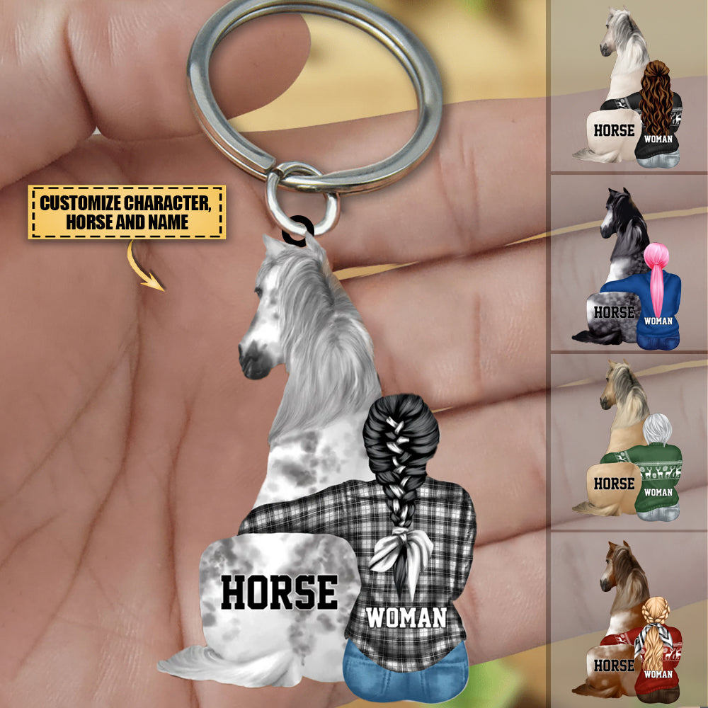 Horse You're My Person - I Always Have A Friend In The Barn, Personalized Acrylic Keychain