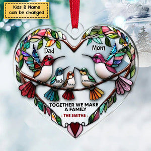 Together We Make A Family - Personalized Acrylic Ornament For Christmas