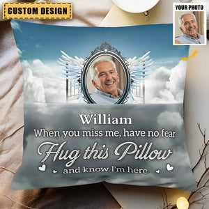 Hug This Pillow - Personalized Photo Pocket Pillow