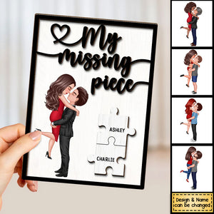 My Missing Piece - Personalized 2-Layer Wooden Plaque