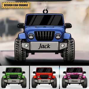 Personalized Off-road Car Acrylic Ornament Jolly Gift For Friends & Family