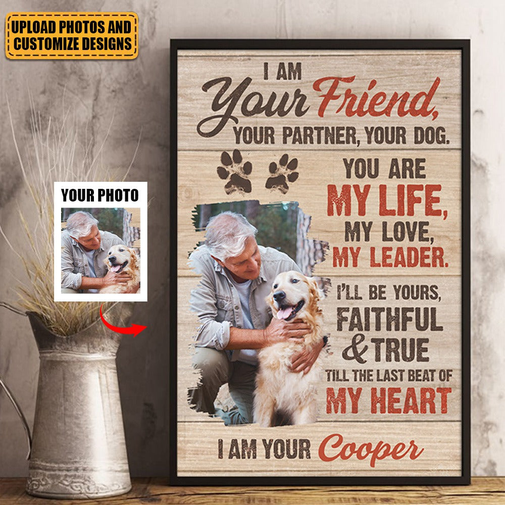 Custom Photo Till The Last Beat Of My Heart - Dog Personalized Custom Vertical Poster - Gift For Pet Owners, Pet Lovers