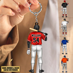 Personalized Gift ,Baseball Lover Acrylic Keychain