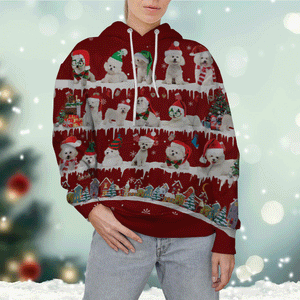 Bichon Frise - Snow Christmas - 3D Hoodie