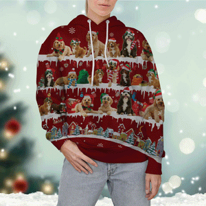 Cockapoo - Snow Christmas - 3D Hoodie