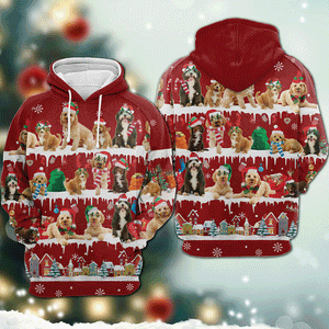 Cockapoo - Snow Christmas - 3D Hoodie