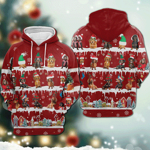 Dachshund - Snow Christmas - 3D Hoodie