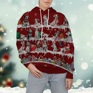 Dalmatian - Snow Christmas - 3D Hoodie