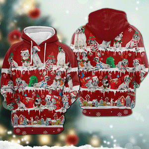 English Setter - Snow Christmas - 3D Hoodie