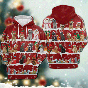 Poodle - Snow Christmas - 3D Hoodie