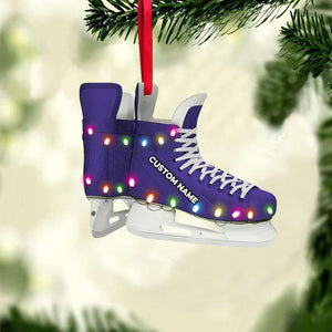 Ice Hockey Skates - Personalized Christmas Ornament - Gift for Hockey Players