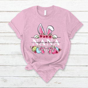 Nana Bunny And Kids, Gift For Grandma, Grammy, Mama, Nana, Mimi, Mother Day CTH01 T-Shirt