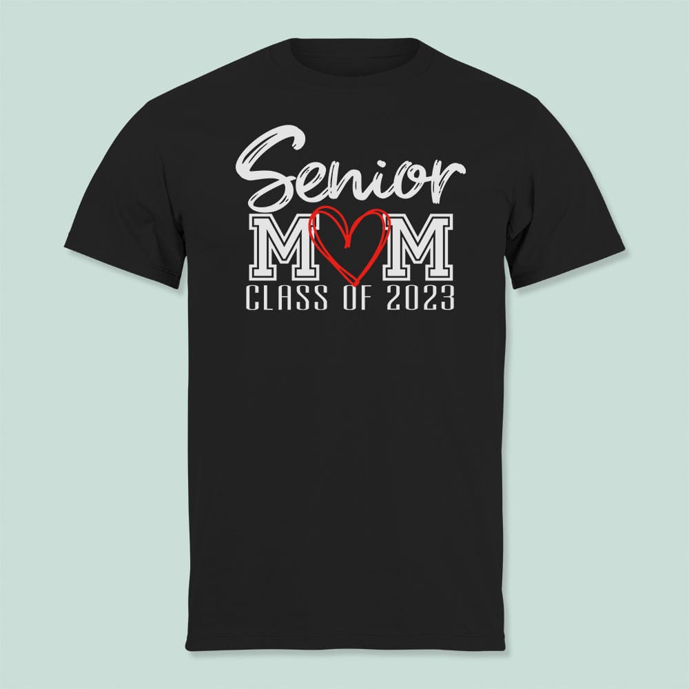 Senior Mom Class Of 2023 Graduation Dark Personalized Shirt