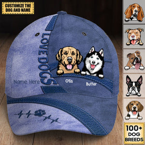 Life Is Better With Dogs - Dog Personalized Custom All Over Print Classic Cap