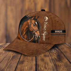 Personalized Name Horse Classic Cap