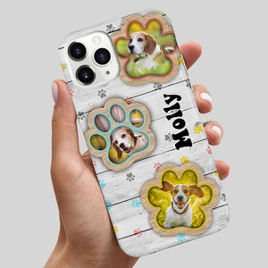 Cute Upload Photo Puppy Pet Dog Paw Personalized Phone Case