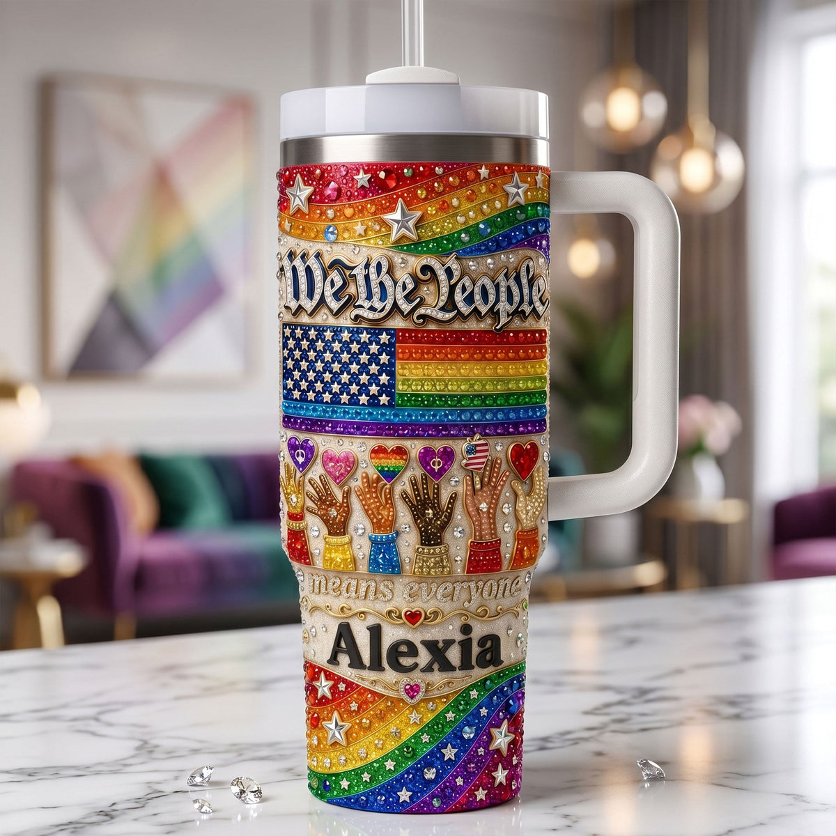 Pride Month We The People Tumbler - Personalized Gifts For LGBT