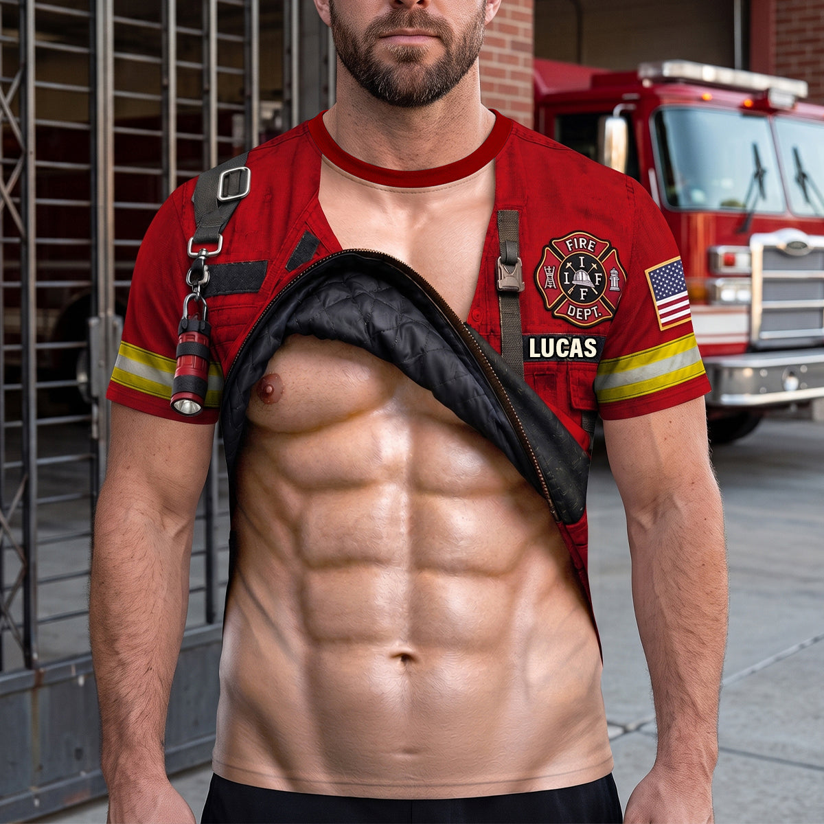 Firehouse Hero Shirt - Personalized Gifts For Firefighter