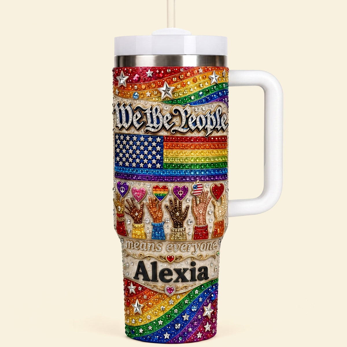 Pride Month We The People Tumbler - Personalized Gifts For LGBT