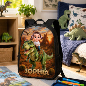 Trending Dinosaur Adventure for Boys Girls - Personalized Backpack - Back to School Backpack for Kids