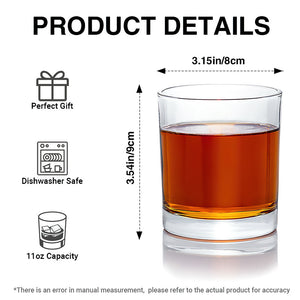 Legendary Golf Dad Round Glass - Personalized Gifts For Dads