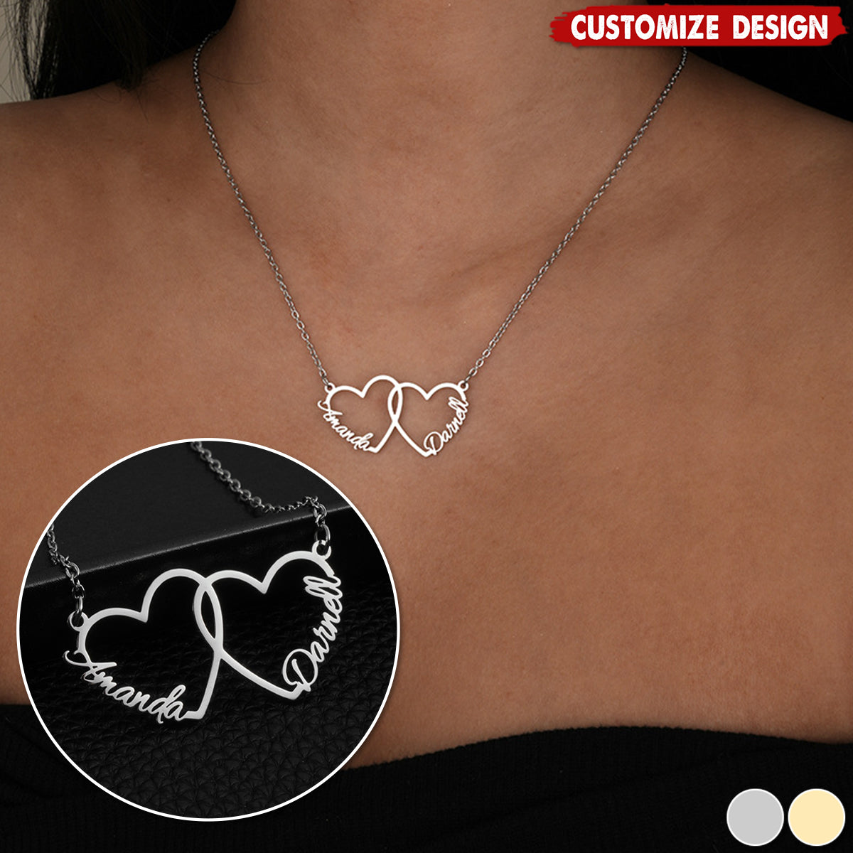 Personalized Heart Name Necklace