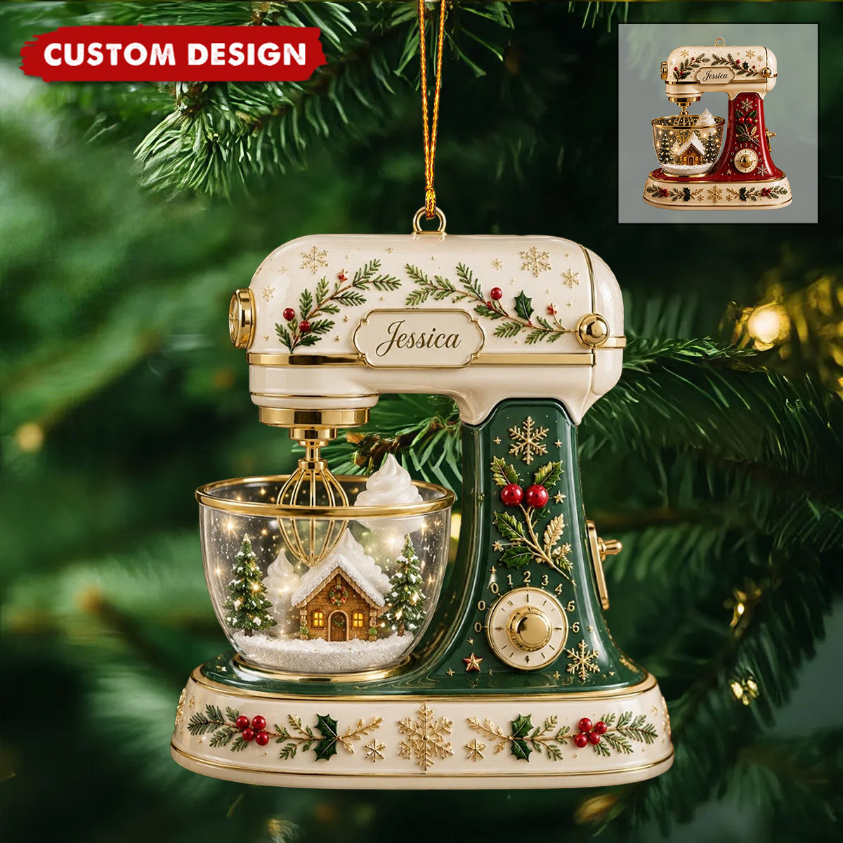 Personalized Stand Mixer Ornament-Baking Gift For Baker-New Release