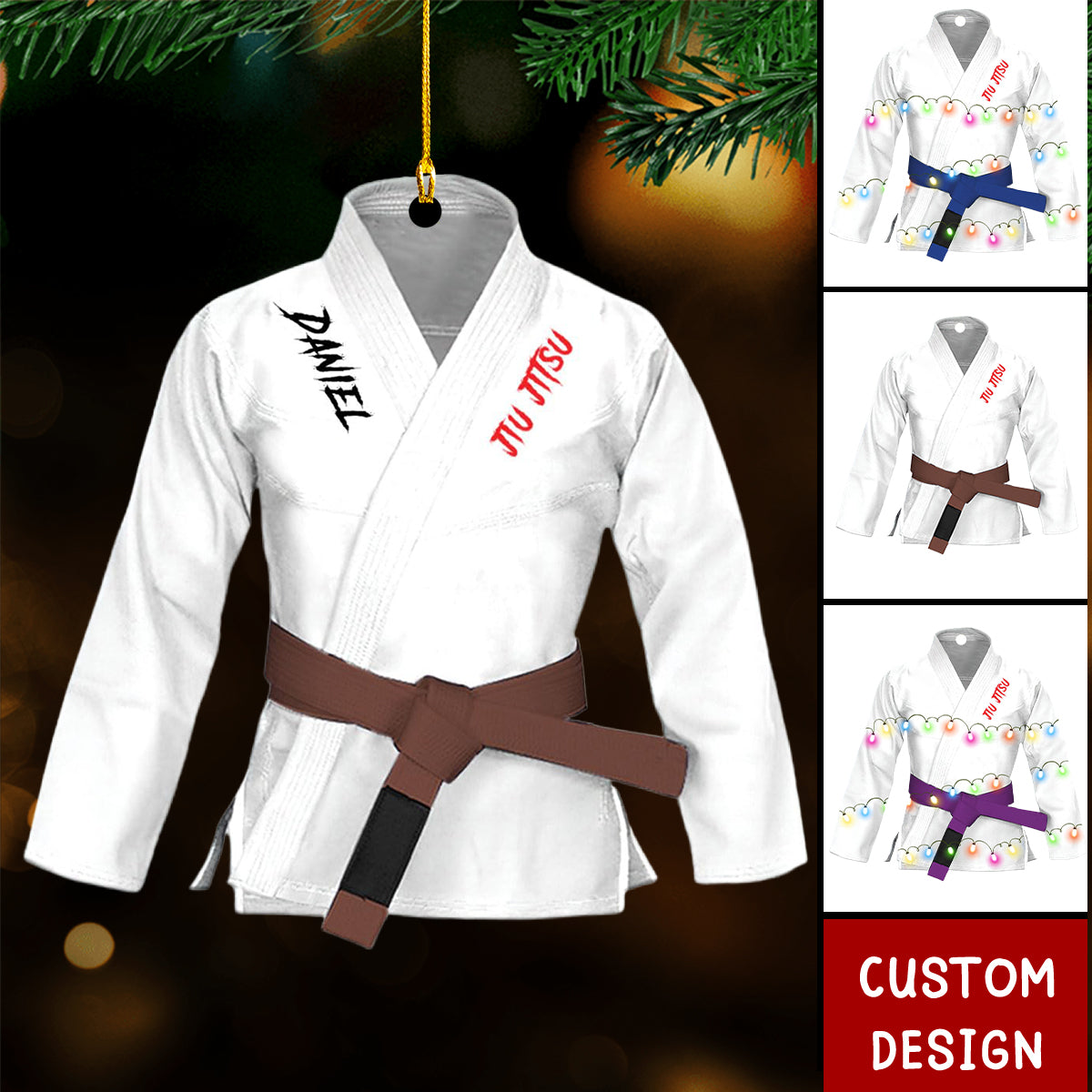 Personalized Jiu Jitsu Uniform Ornament-Gifts For Jiu Jitsu Lovers - 2024 New Release