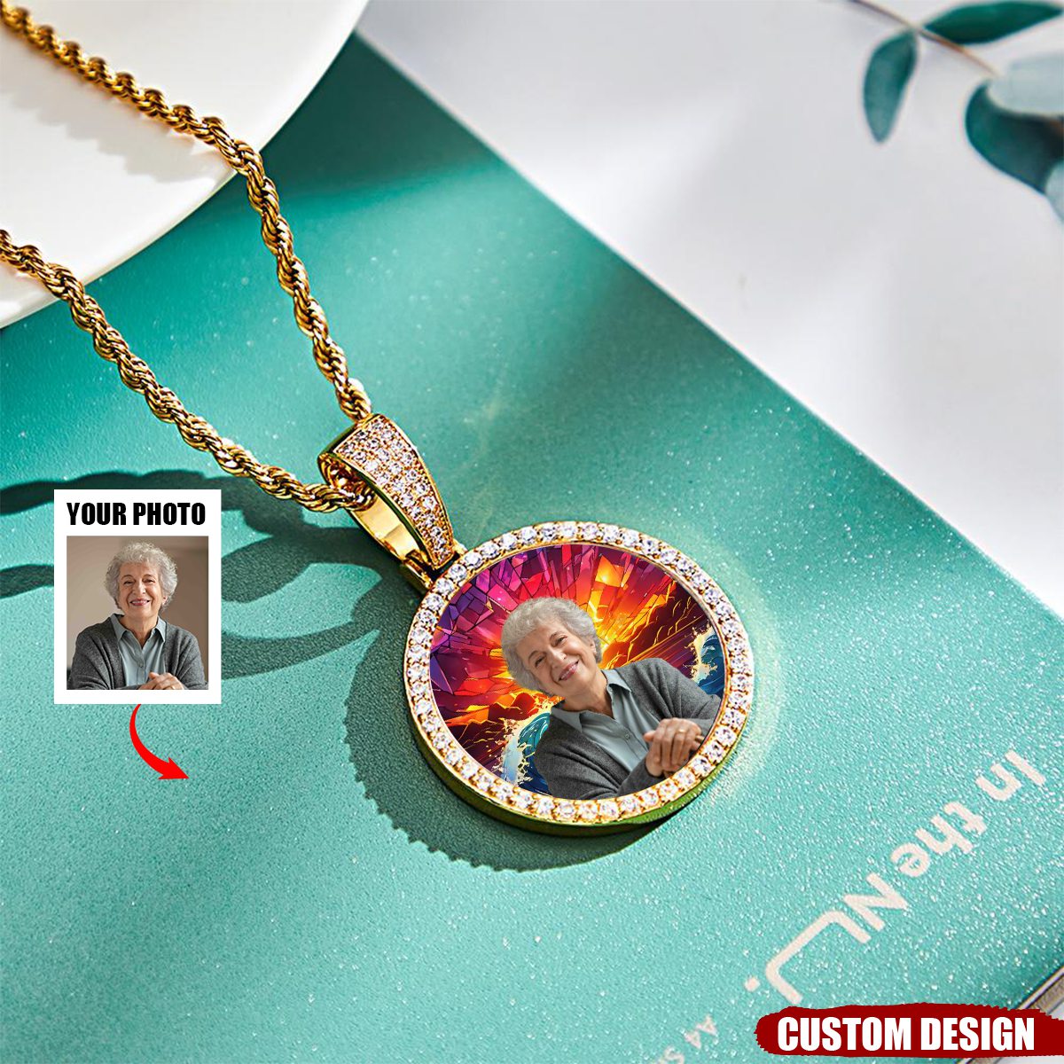 Forever in My Heart - Personalized Diamond Studded Keepsake Necklace