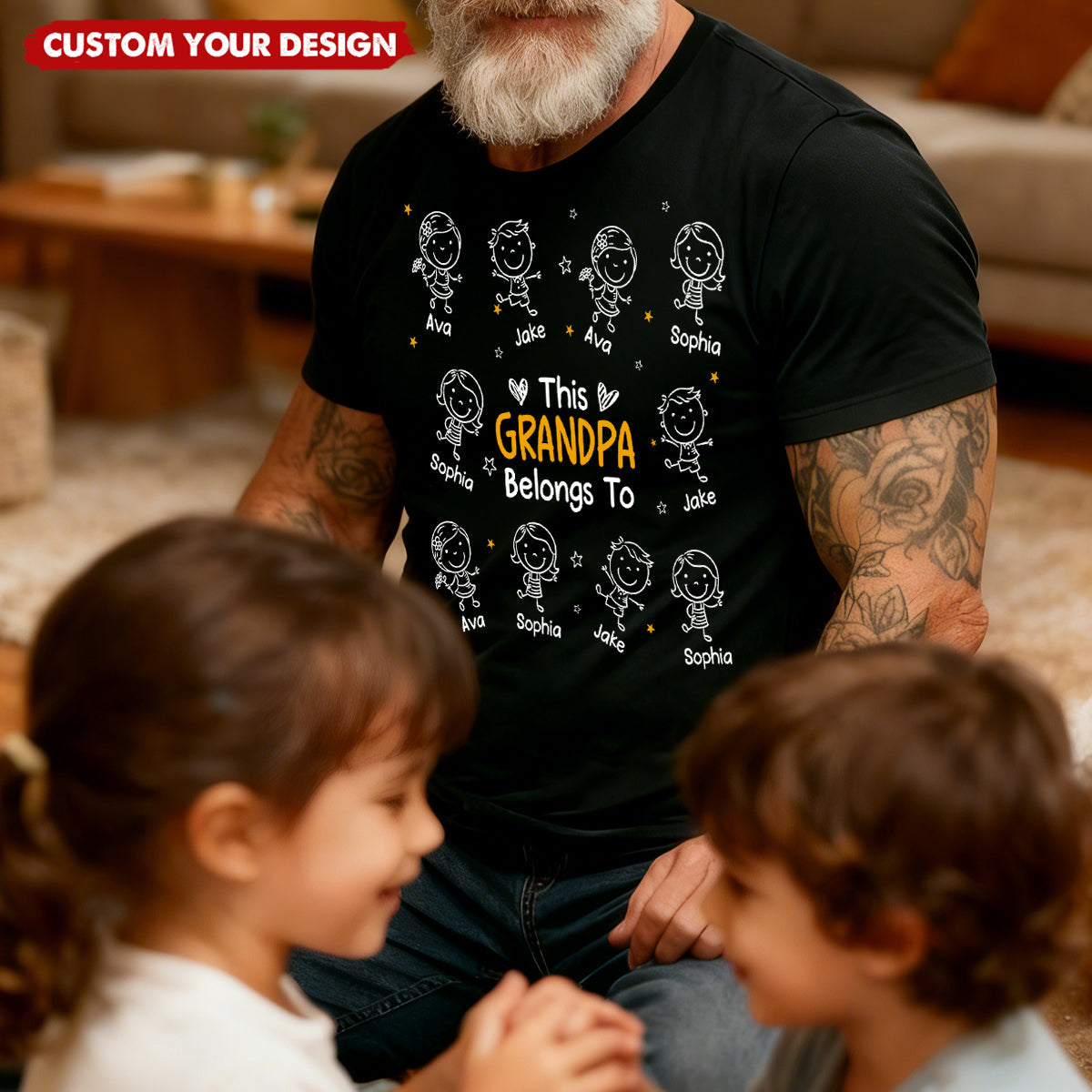 This Grandpa Belongs To Doodle - Personalized Shirt